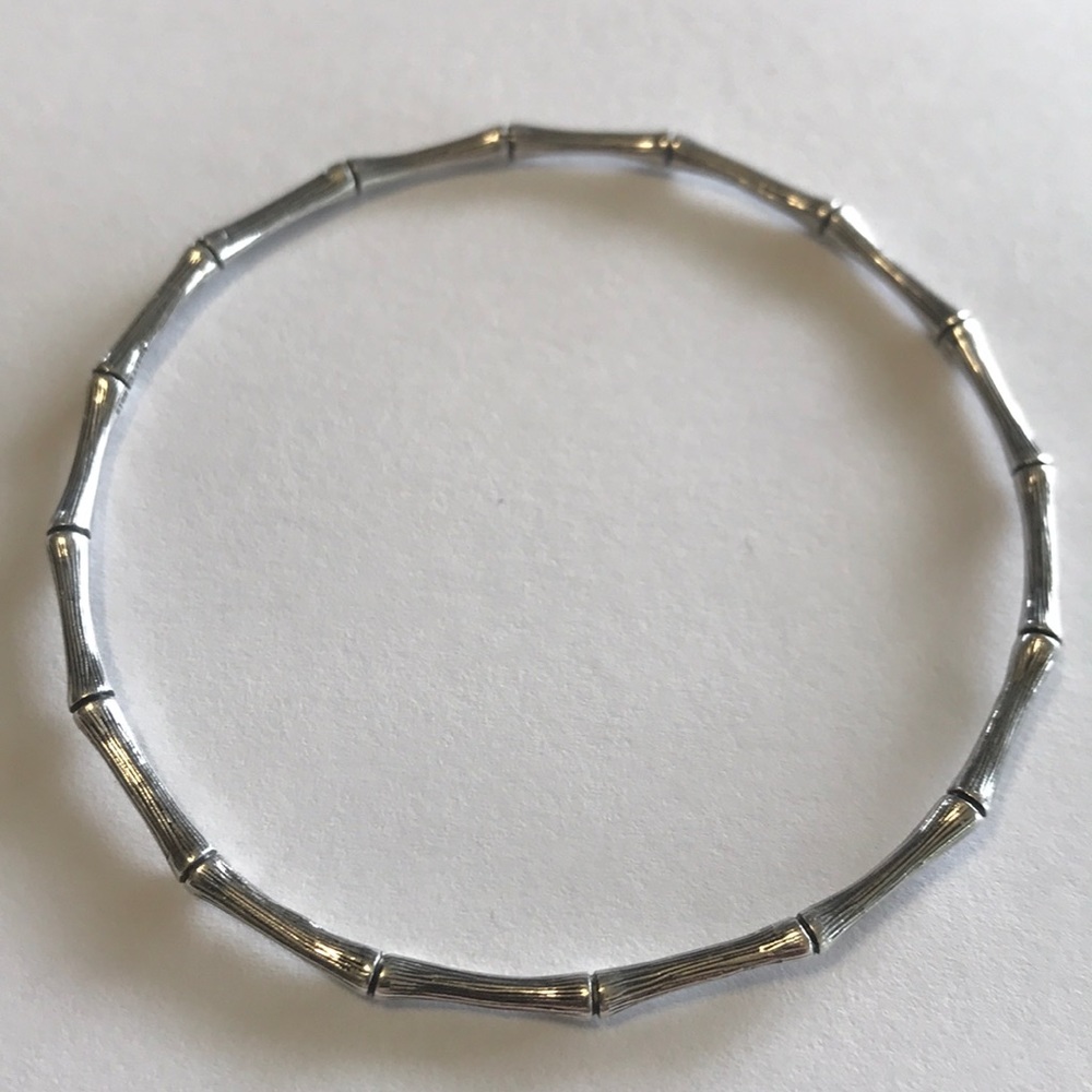James Avery Sterling Silver bamboo bangle bracelet
